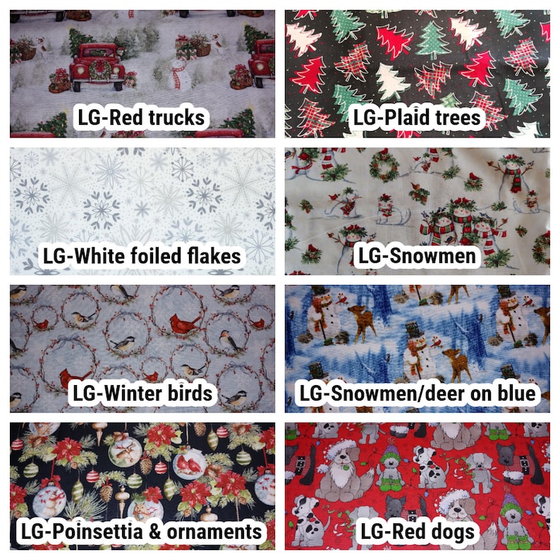Reusable Fabric Christmas Gift Bag/Christmas/Small/Medium/Large/Holiday/Fabric Gift Bag/Cookie Bag/Treat Bag/Eco-friendly/Green image 5