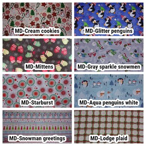 Reusable Fabric Christmas Gift Bag/Christmas/Small/Medium/Large/Holiday/Fabric Gift Bag/Cookie Bag/Treat Bag/Eco-friendly/Green image 6