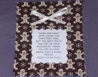 Christmas Friendship Tea Gift: Thinking of You Poem & Bigelow Tea Bag