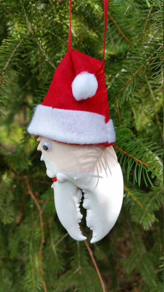 Lobster Santa Claw Ornament / Christmas ornament / tree Etsy