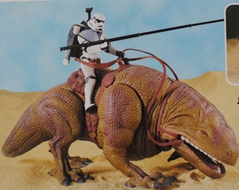 Star Wars Dewback and Sandtrooper 1997 POTF Power of the Force MIB