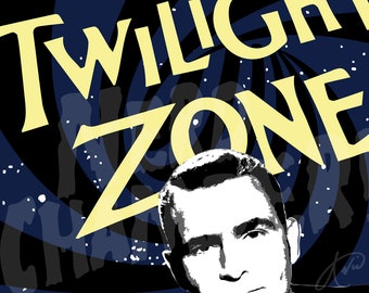 The Twilight Zone Poster Art | Rod Serling