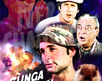 Caddyshack Gunga Galunga B Movie Poster Artwork - 11" x 14" Metallic Print