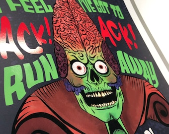 マーズ・アタック アートプリント - 「Ack Ack Ack」***各種