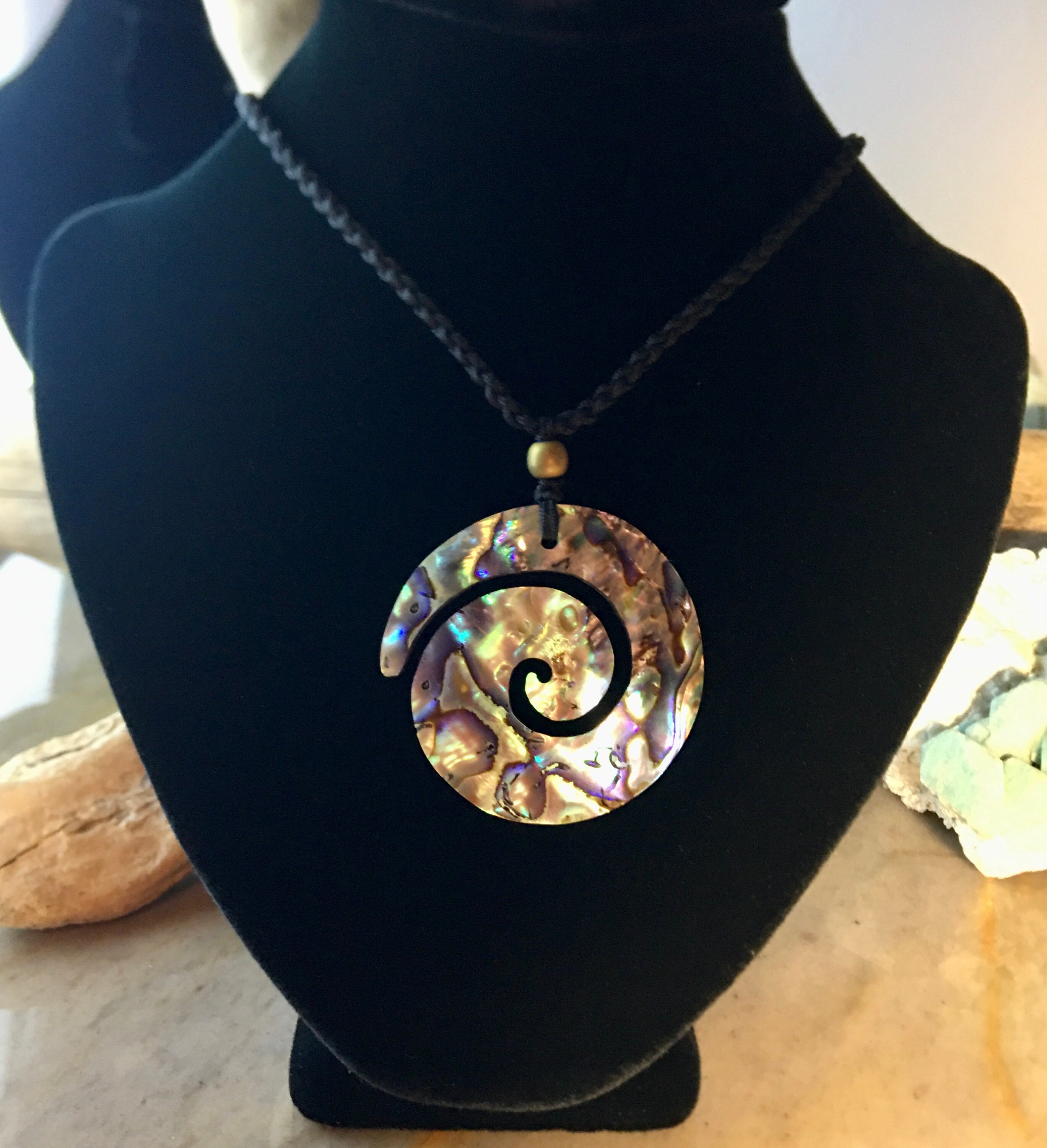 Abalone Gemstone Necklace 