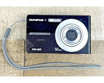Olympus FE-20 8MP Digital Camera CAMERA ONLY Untested for Parts or