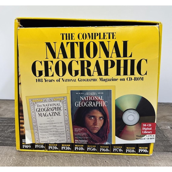 National Geographic Complete CD-ROM 1888-1990 * PC Computer