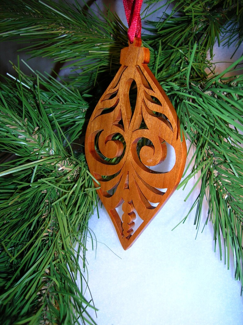 Fretwork Wooden Christmas Ornament 141 Etsy