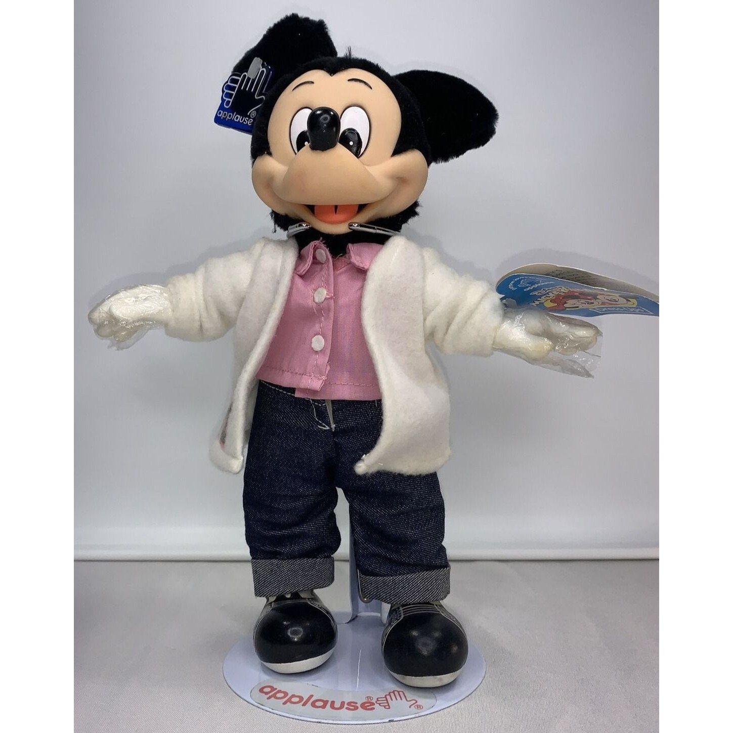 Sock Hop Applause Mickey Mouse Doll Vintage Disney Mickey Mouse