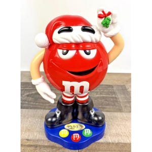 M&m's Red Character Santa Holiday Candy Dispenser 