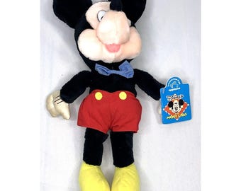 Vintage Applause Disney's Mickey & Pals Stuffed Plush 9" Mickey Mouse New NWT