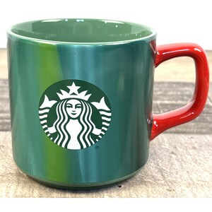 Starbucks 2022 Holiday 11 Oz. Coffee Cup Green Marble/red Handle Christmas  BB54 - Etsy