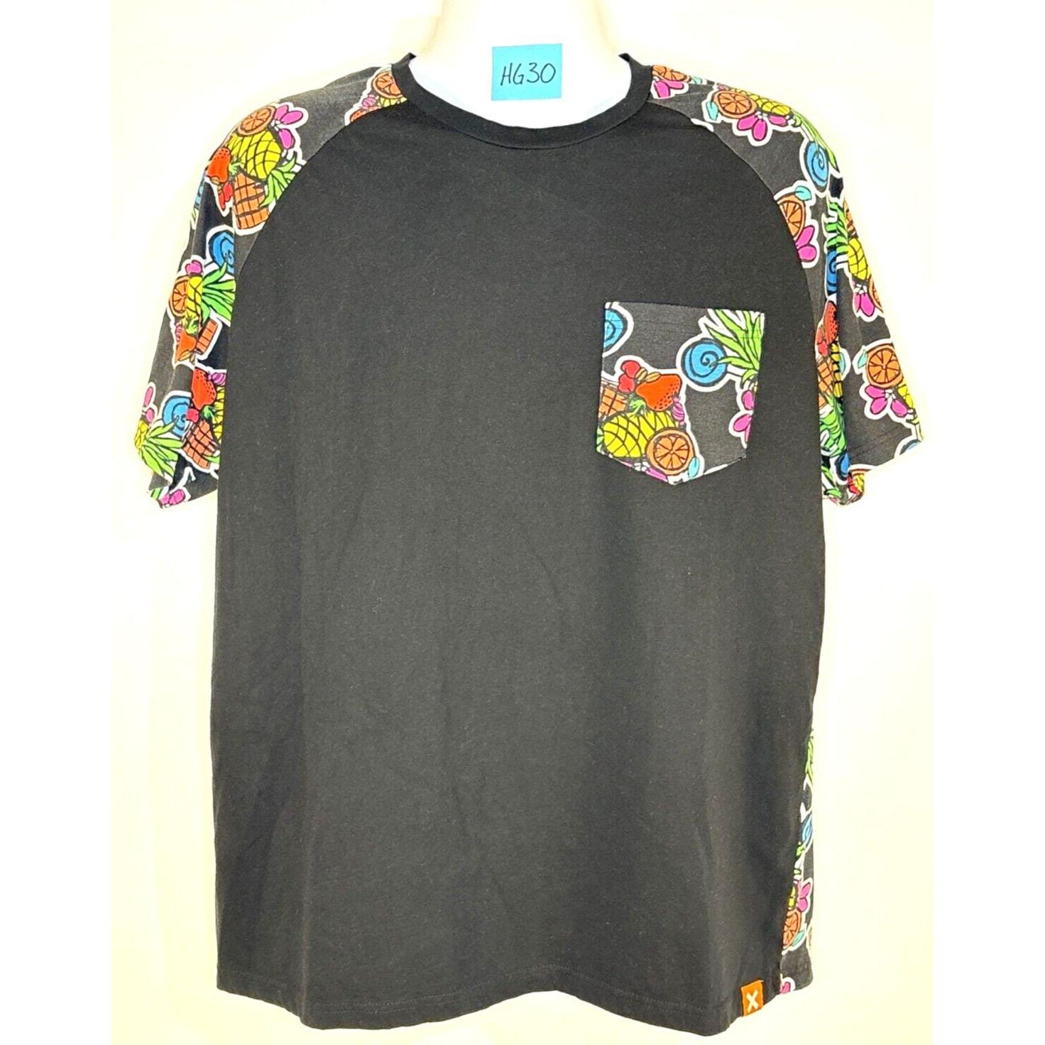 トロピカルフルーツTシャツ Tropical Fruit T-shirt With Pocket by Finish It -truth