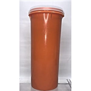 Vintage Tupperware Orange Groß Runde Dose W / Deckel & Flip Top 262-3 603-2 TU51