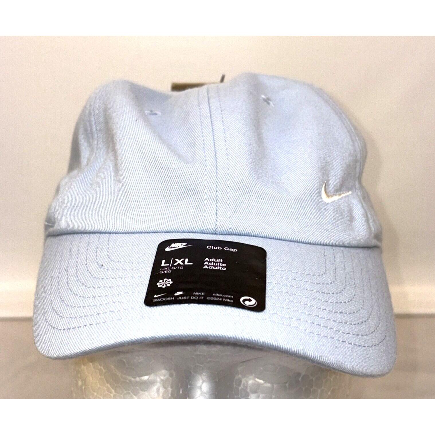 Nike Club Cap Hat Unstructured Light Blue Adjustable FZ5698-440