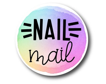 Nail Mail Sticker - Small Business Thank You Product Packaging Label - Small Business Sticker - Bulk Stickers
