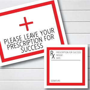 Prescription For Success Nursing Graduation Party - Nurse Retirement Party - Medical School Graduation - Doctor Retirement Wellwishes