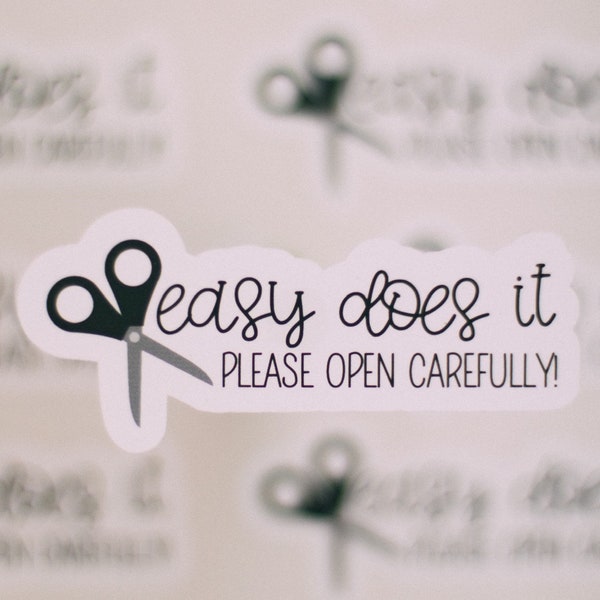 Open Carefully Label - Etsy