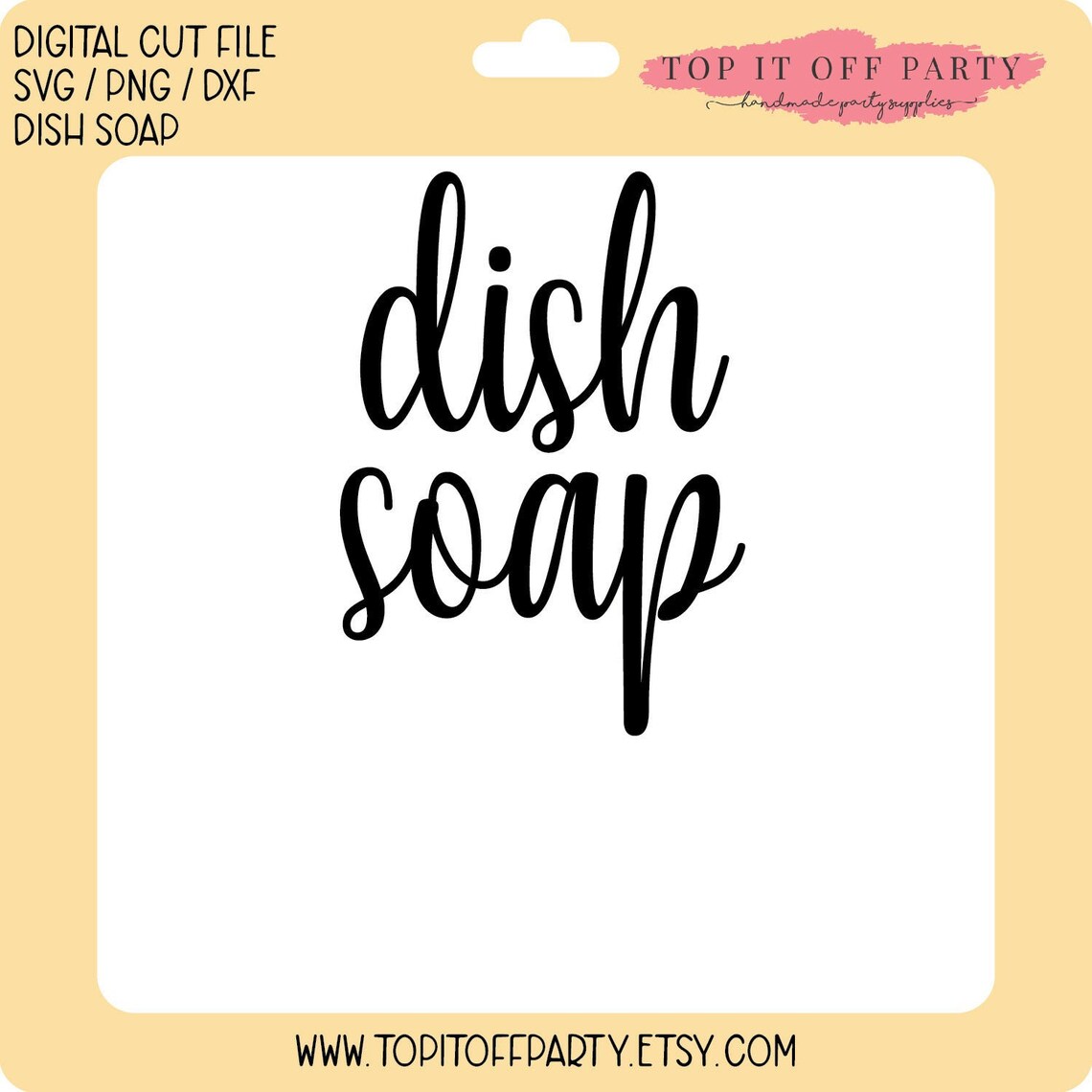 Dish Soap Svg Dish Soap Label Png Dish Soap Kitchen Dxf Etsy