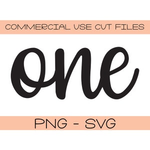 Un svg - Un png - Silhouette Cut File - Cricut Cut File - DIY First Birthday - One shirt cake topper cupcake topper
