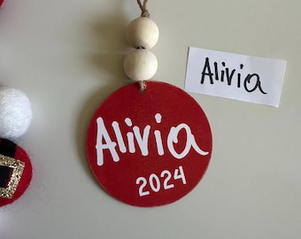 Kids Handwriting Ornament- Gift for Grandparents, Parents, Keepsake - Personalized Kids Gift for Christmas - Gift From Kids Grandkids
