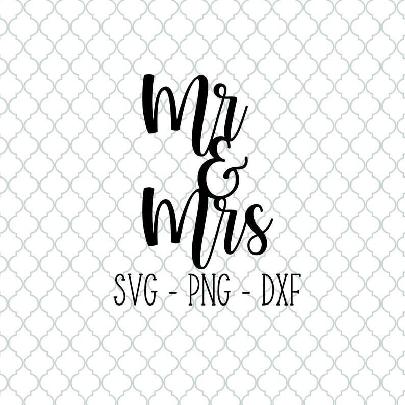 Mr and Mrs cake topper svg png Bridal Shower dxf | Etsy