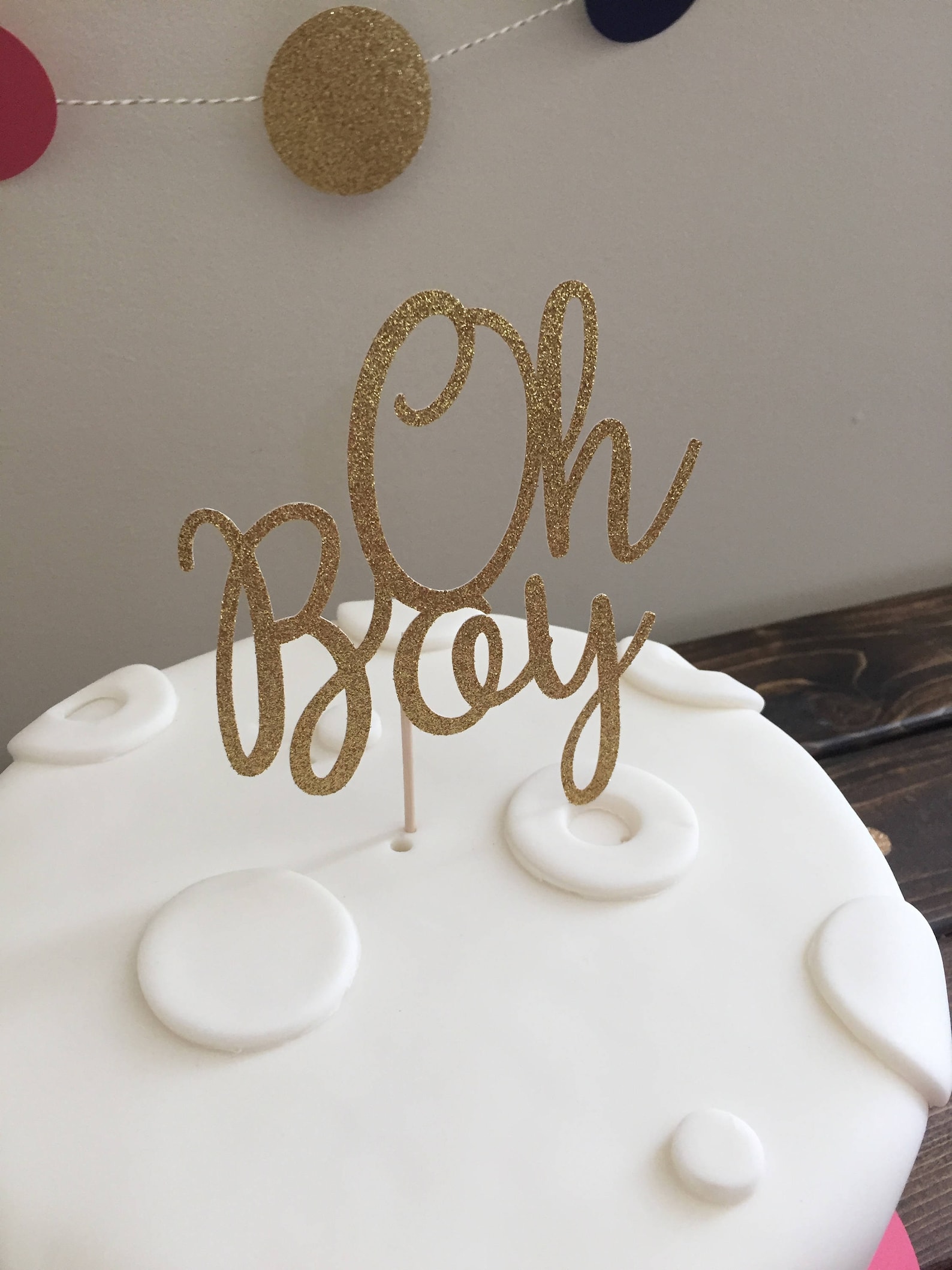 Oh Boy Cake Topper Baby Boy Cake Topper Baby Shower Cake Etsy