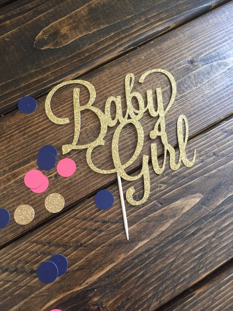 Baby Girl Cake Topper Its A Girl Cake Topper Baby Shower - Etsy