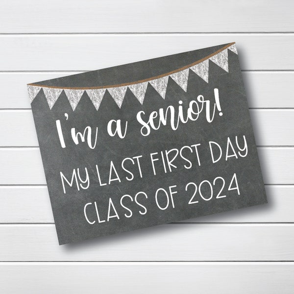 Last First Day of High School 2024 Etsy