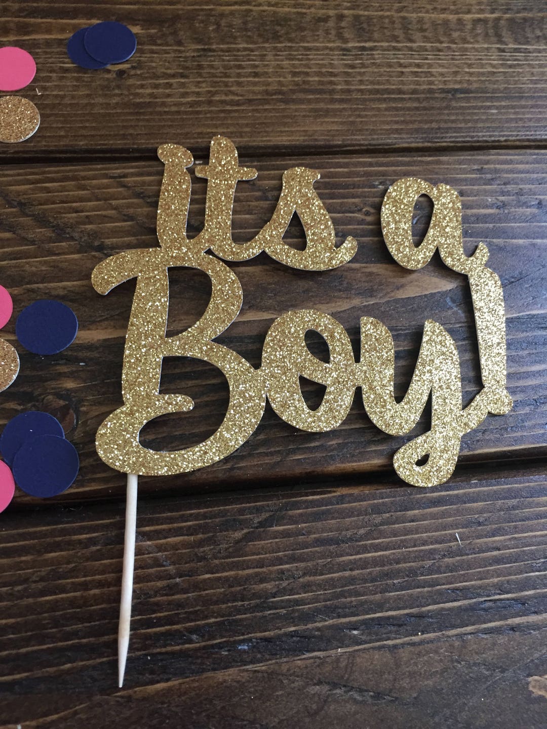 Its A Boy Cake Topper Baby Boy Cake Topper Baby Shower Etsy