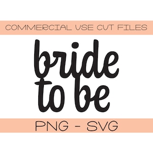 Noiva Para Ser svg - png - Bolo Topper SVG - Cupcake Topper - Arquivo de corte de silhueta - Arquivo de corte Cricut - Sinal DIY - Arquivo de corte DIY