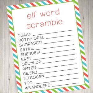 Elf Activity Set Elf Props DIY Elf Ideas Printable Elf Paper Elf Prop Elf Maze Elf Coloring Sheet Maze Holiday Word Search image 2