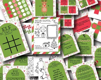 Elf Props - Elf Activity Set - Elf Packages - Letter to Santa - North Pole - Elf Activities - Printable