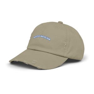 North Carolina Distressed Baseball Hat, North Carolina Hat image 12