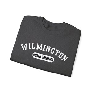 Wilmington, North Carolina Sweatshirt, Collegiate Design image 6