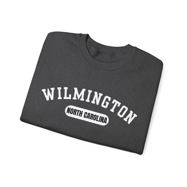 Wilmington, North Carolina Sweatshirt, Collegiate Design image 6