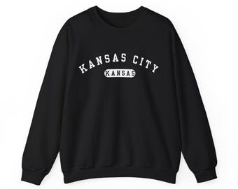 Kansas City Kansas Sweatshirt, Crewneck Sweatshirt