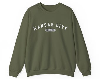 Kansas City Missouri Sweatshirt, Kansas City Crewneck Sweatshirt