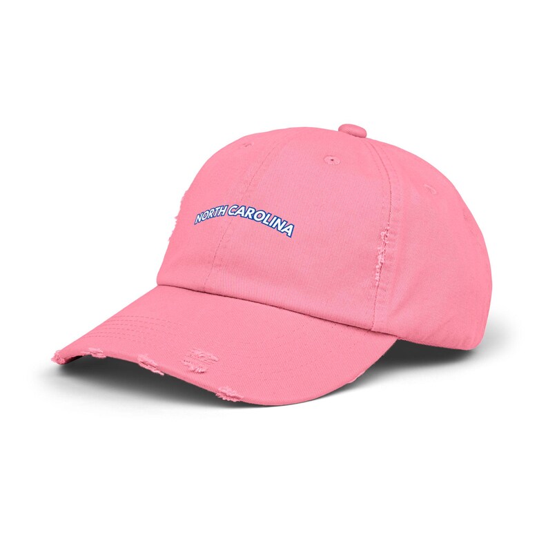 North Carolina Distressed Baseball Hat, North Carolina Hat image 15