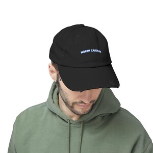 North Carolina Distressed Baseball Hat, North Carolina Hat image 20