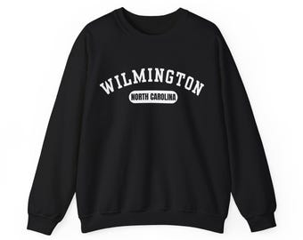 Wilmington, North Carolina Sweatshirt, Collegiate Design