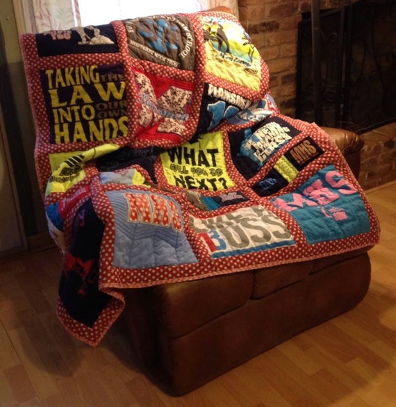 Tshirt Quilt Etsy