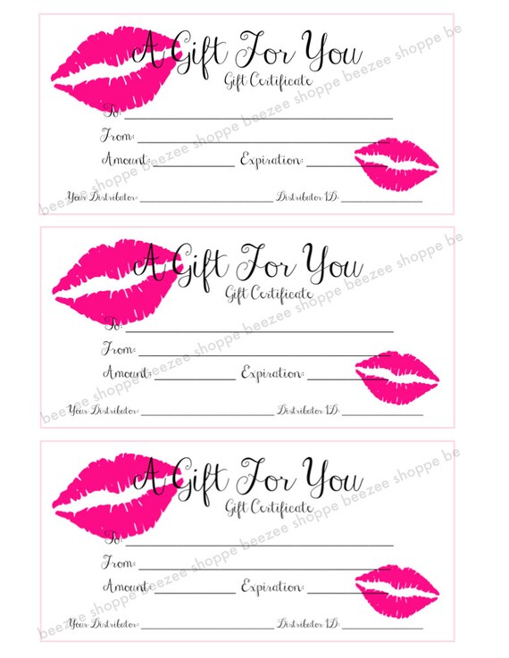 printable gift certificate lipsense
