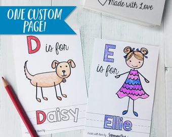 ABC Book Template DIY / Baby Shower Activity / Alphabet Color