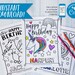 see more listings in the Birthday Coloring Sheets section