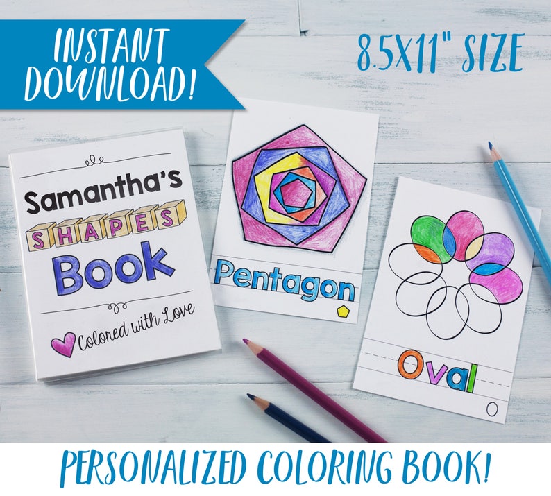 Download Shapes Coloring Book Activity / Preschool Activity / PDF ...