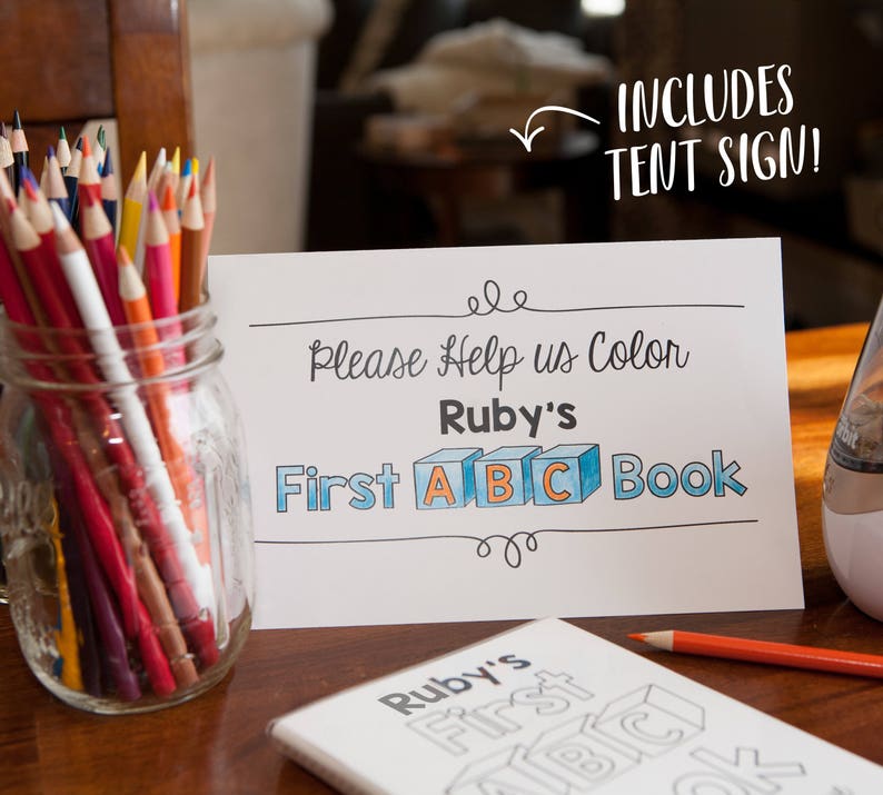 Printable ABC Book Baby Shower Activity / Alphabet Baby Book / Etsy Australia