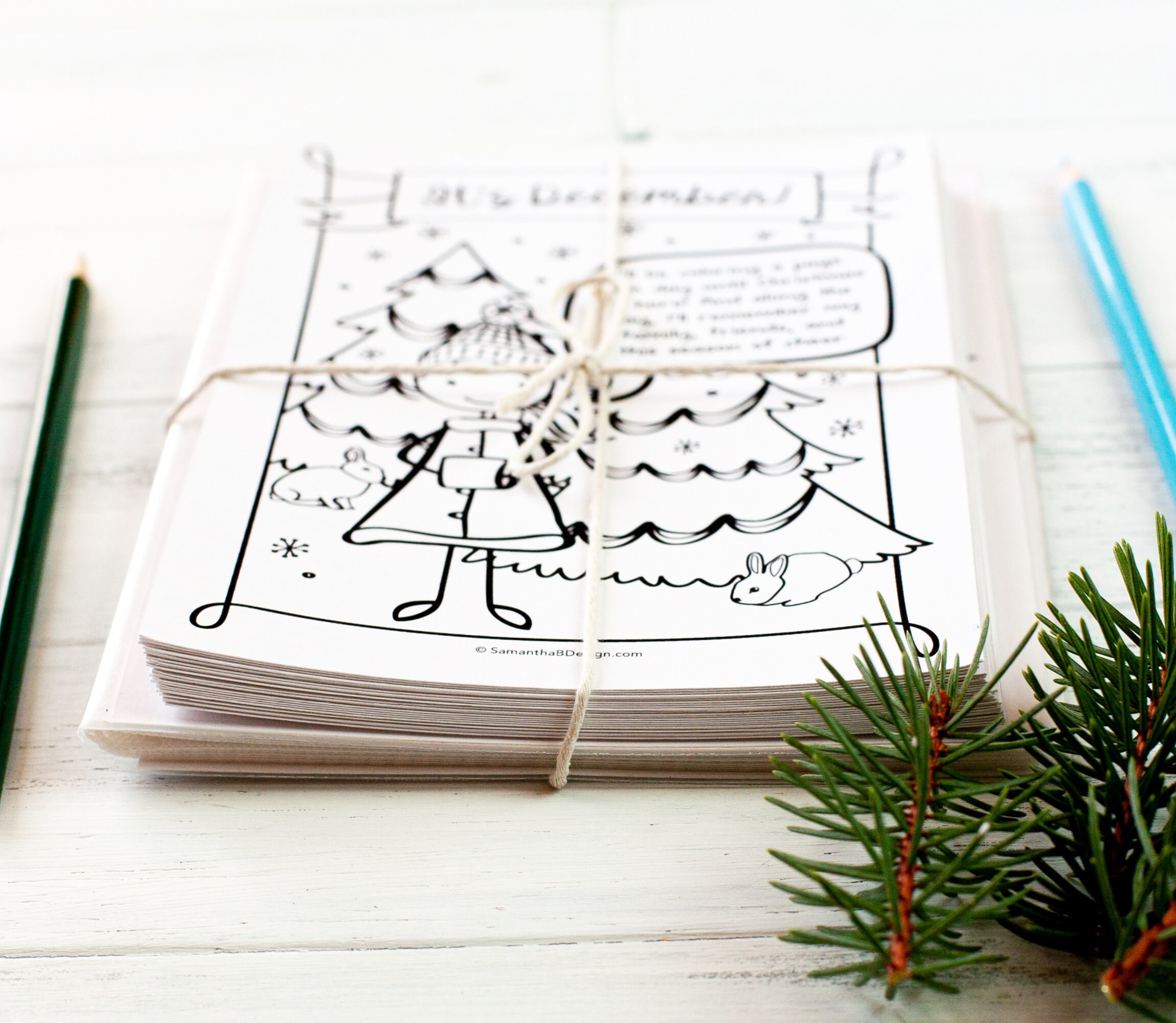 Christmas Coloring Countdown and Keepsake Advent Calendar Etsy Christmas Coloring Countdown and Keepsake Advent Calendar Etsy