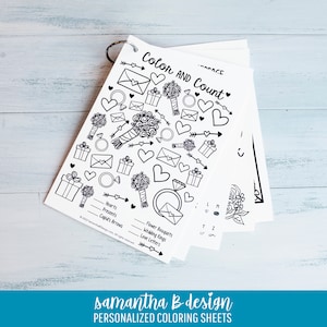 Kid's Activity Book for Wedding, Wedding Reception Coloring Keepsake Book or Wedding Favor, Printable Personalized PDF Download image 7