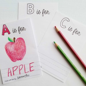 Baby Shower ABC Book Template Personalized Printable Baby - Etsy